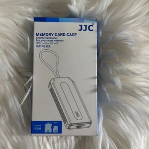 JJC Gray and Orange SD + Micro SD Memory Card Case